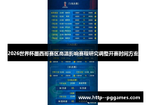 2026世界杯墨西哥赛区高温影响赛程研究调整开赛时间方案